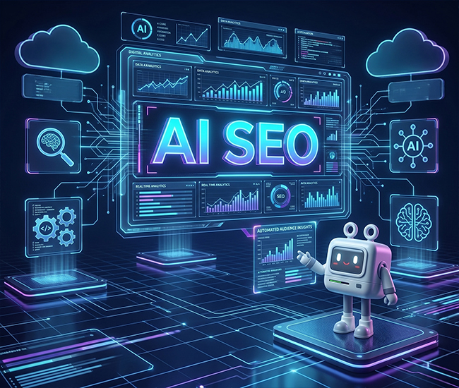 AI SEO Illustration